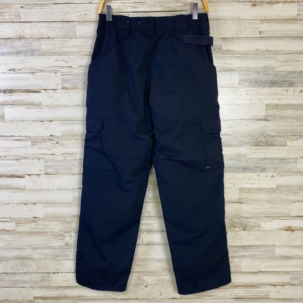 5.11 Tactical Series Pants Mens 30 Navy Blue Ripstop Cargo Utility Workwear
